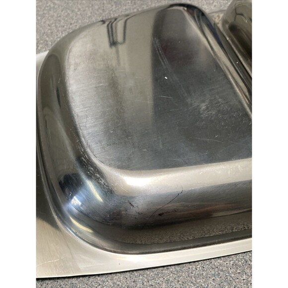Vintage MCM 1Stainless Steel Serving Dish - Picture 6 of 13